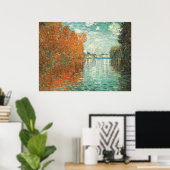 Herbstwirkung bei Argenteuil von Monet, Poster (Heimbüro)