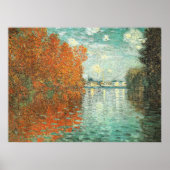 Herbstwirkung bei Argenteuil von Monet, Poster (Vorne)