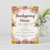 Herbstwoche: Erntedank zum Abendessen einladen Einladung (Stehend Vorderseite)