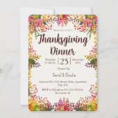 Herbstwoche: Erntedank zum Abendessen einladen Einladung (Vorderseite)