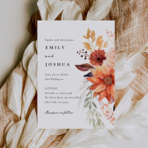 Herbstwoche Floral Boho Hochzeit