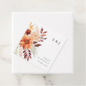 Herbstwoche Floral Boho Hochzeit Geschenkanhänger (Beispiel)