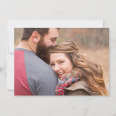 Herbstwoche Herbst Foto Hochzeitseinladung Einladung (Rückseite)