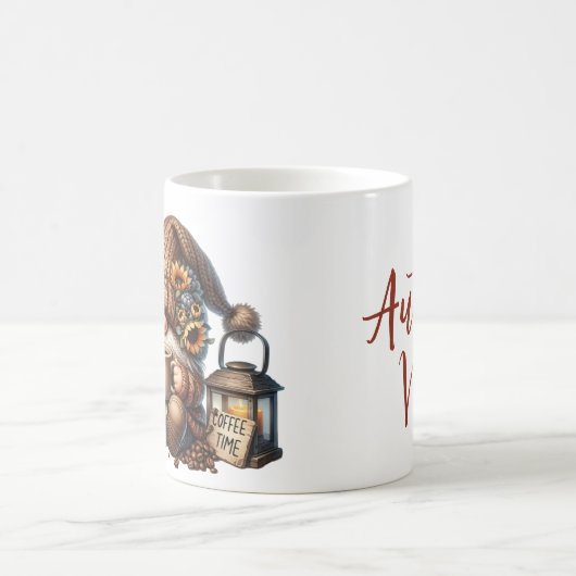 Herbstwoche Niedlich Gnome-Tasse Kaffeetasse (Mittel)