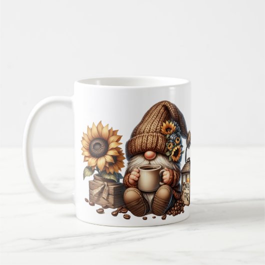 Herbstwoche Niedlich Gnome-Tasse Kaffeetasse (Links)