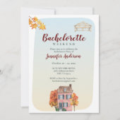 Herbstwoche Rustikaler Junggeselinnen-Abschied Einladung (Vorderseite)