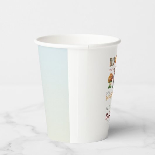 Herbstwoche Rustikaler Junggeselinnen-Abschied Pappbecher (Rechts)