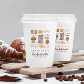 Herbstwoche Rustikaler Junggeselinnen-Abschied Pappbecher