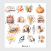 Herbstwochen Herbst 16 Aufkleber Pack (Blatt)