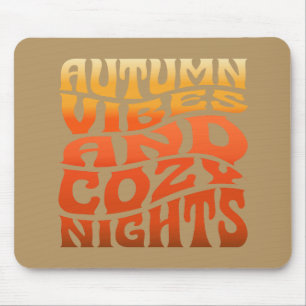 Herbstwochen und gemütliche Nächte Mousepad