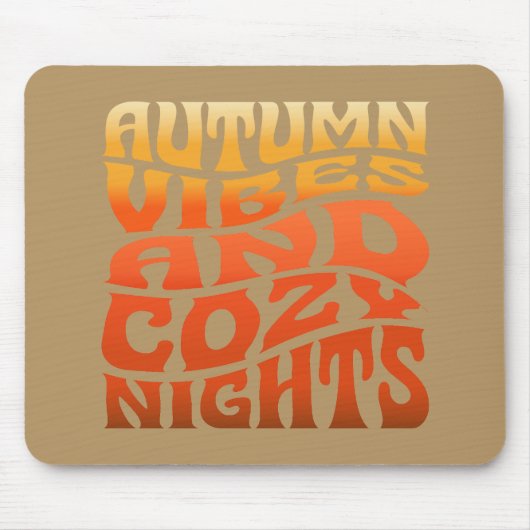 Herbstwochen und gemütliche Nächte Mousepad (Vorne)