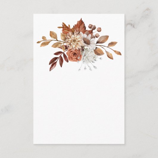 Herbstwochenende Begleitkarte (Rückseite)