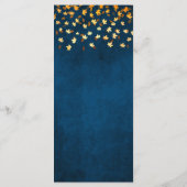 Herbstwochenende bei Hochzeiten in Navy Blue und G Menükarte (Rückseite)