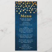 Herbstwochenende bei Hochzeiten in Navy Blue und G Menükarte (Vorderseite)