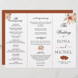 Herbstwochenende - Boho Hochzeitsprogramm