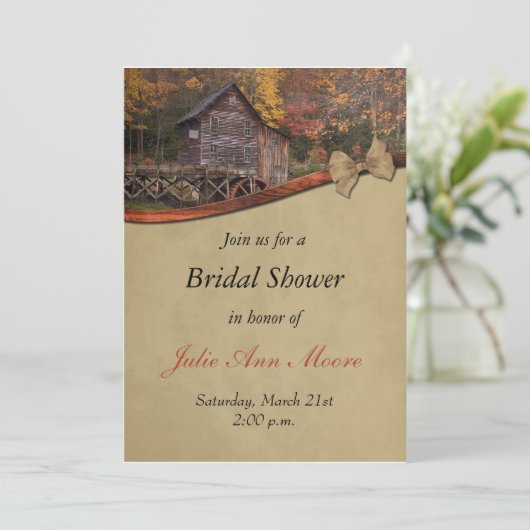 Herbstwochenende Einladung (Stehend Vorderseite)