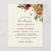 Herbstwochenende Einladung zum Hochzeitsfest (Vorderseite)