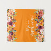 Herbstwochenende Herbstwoche Foto Stand Orange Wandteppich (Vorderseite (Horizontal))