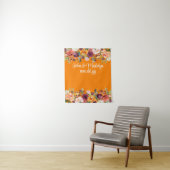 Herbstwochenende Herbstwoche Foto Stand Orange Wandteppich (Beispiel)