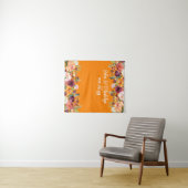 Herbstwochenende Herbstwoche Foto Stand Orange Wandteppich (Beispiel (Horizontal))