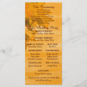 Herbstwochenende Hochzeitsprogramm Programm (Rückseite)