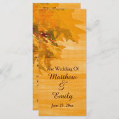 Herbstwochenende Hochzeitsprogramm Programm (Vorne/Hinten)