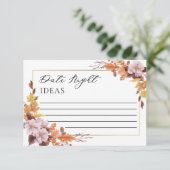 Herbstwochenende Hochzeitstag RSVP Karte (Stehend Vorderseite)