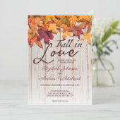 Herbstwochenende in der Liebe Einladung (Stehend Vorderseite)