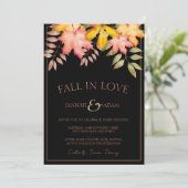 Herbstwochenende in der Liebe Einladung (Stehend Vorderseite)