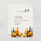 Herbstwochenende RSVP-Karte RSVP Karte (Vorne/Hinten)