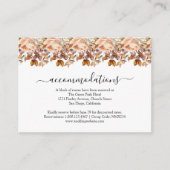 Herbstwochenende Rustikale Boho Hochzeit Begleitkarte (Vorderseite)