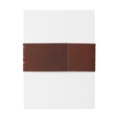 Herbstwochenende Rustikale Boho Hochzeit Einladungsbanderole (Rückseitenbeispiel)