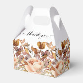 Herbstwochenende Rustikale Boho Hochzeit Geschenkschachtel (Rückseite)