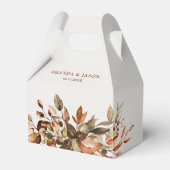 Herbstwochenende Rustikale Boho Hochzeit Geschenkschachtel (Vorderseite)