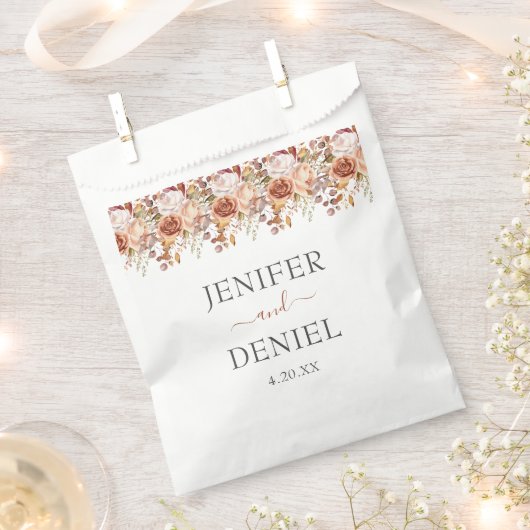 Herbstwochenende Rustikale Boho Hochzeit Geschenktütchen (Ausgeschnitten)