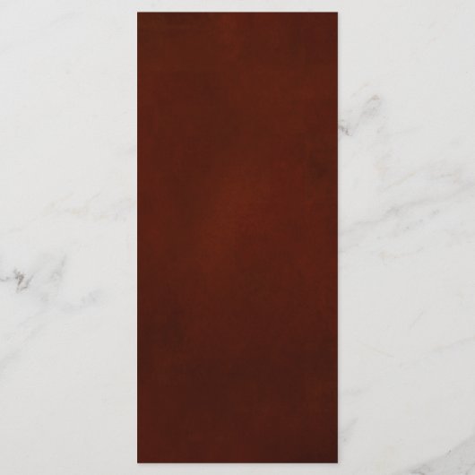 Herbstwochenende Rustikale Boho Hochzeit Menükarte (Rückseite)