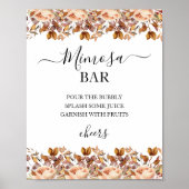 Herbstwochenende Rustikale Boho Hochzeit Poster (Vorne)