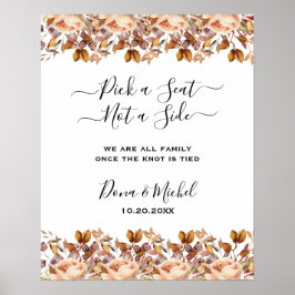 Herbstwochenende Rustikale Boho Hochzeit Poster