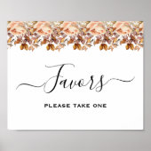 Herbstwochenende Rustikale Boho Hochzeit Poster (Vorne)