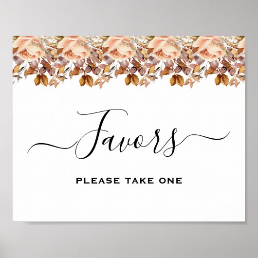 Herbstwochenende Rustikale Boho Hochzeit Poster (Vorne)