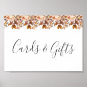 Herbstwochenende Rustikale Boho Hochzeit Poster (Vorne)