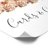 Herbstwochenende Rustikale Boho Hochzeit Poster (Ecke)