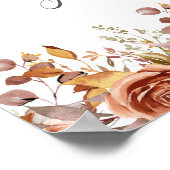 Herbstwochenende Rustikale Boho Hochzeit Poster (Ecke)