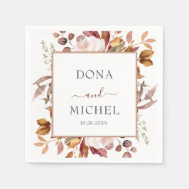 Herbstwochenende Rustikale Boho Hochzeit Serviette