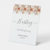 Herbstwochenende Rustikale Boho Hochzeit Sockelschild (Vorderseite)