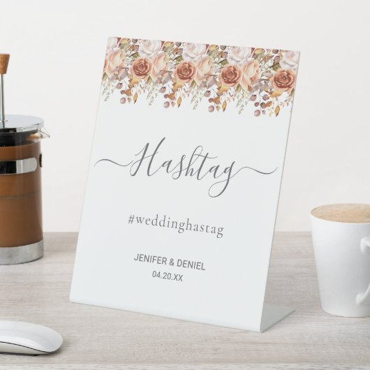 Herbstwochenende Rustikale Boho Hochzeit Sockelschild (In SItu)