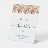 Herbstwochenende Rustikale Boho Hochzeit Sockelschild (Vorderseite)