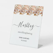 Herbstwochenende Rustikale Boho Hochzeit Sockelschild (Vorderseite)