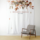 Herbstwochenende Rustikale Boho Hochzeit Wandteppich (Beispiel)