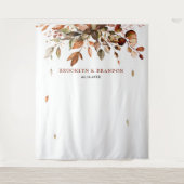 Herbstwochenende Rustikale Boho Hochzeit Wandteppich (Vorderseite)